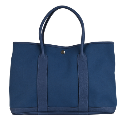 Garden Party 36, &pound;1,800, Handbags, Blue, Canvas/Leather, Front view